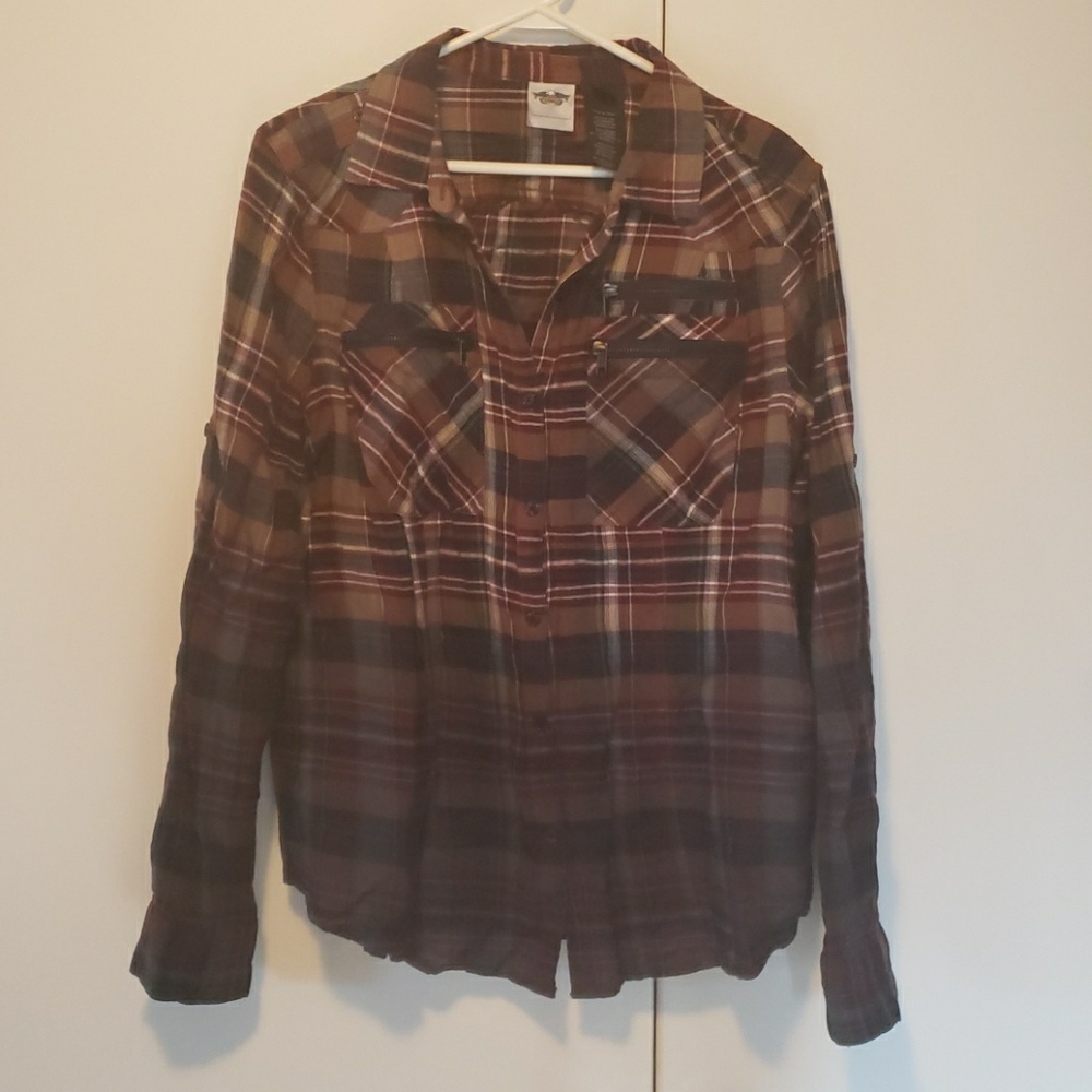 Harley   Davidson button up